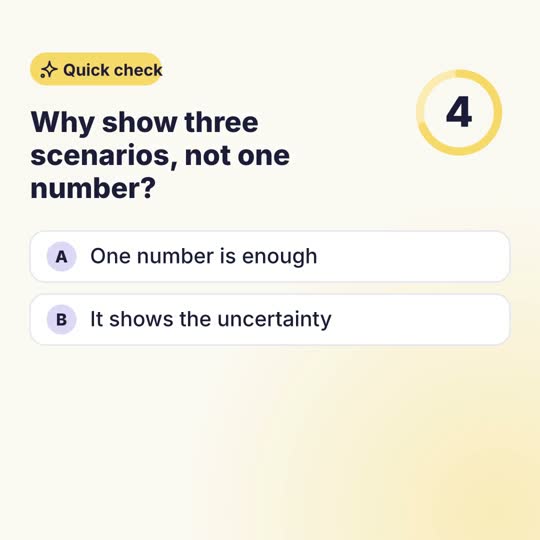 Quick check with a five-second countdown