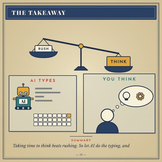 The takeaway: AI types, you think